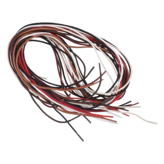 HEANUJJ Waxed Shoe Laces Round Easy to Lace Pairs