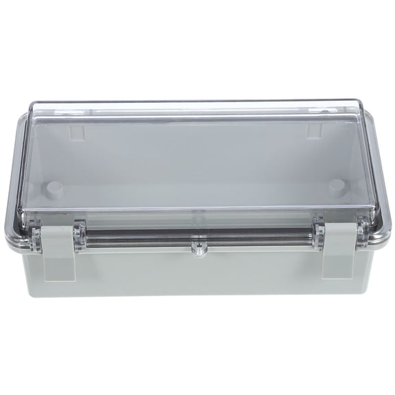 HEANUJJ Weatherproof Plastic Electrical Box Grey for Outdoor Junction and Project Cable Storage
