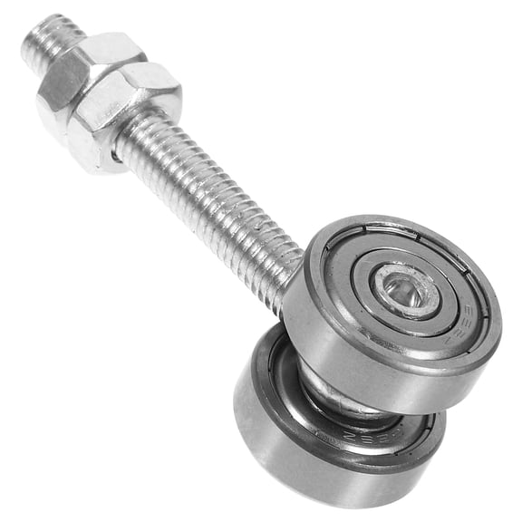 HEANUJJ Steel Wheel Trolley Assembly Set, Round Design, Load-Bearing Wheels for Industrial and Home Use