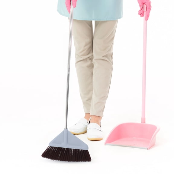 HEANUJJ Wide Plastic Broom for Kitchen Floor Cleaning, Sweeper for Efficient Dust and Dirt Removal