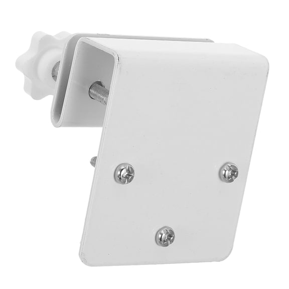 HEANUJJ White Solar Security Camera Mount Bracket for Easy Gutter Installation and Outdoor Surveillance