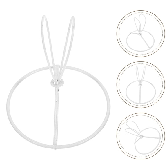 HEANUJJ White Metal Lampshade Frame for Ceiling Light Fixtures with Protective Wire Bulb Guard