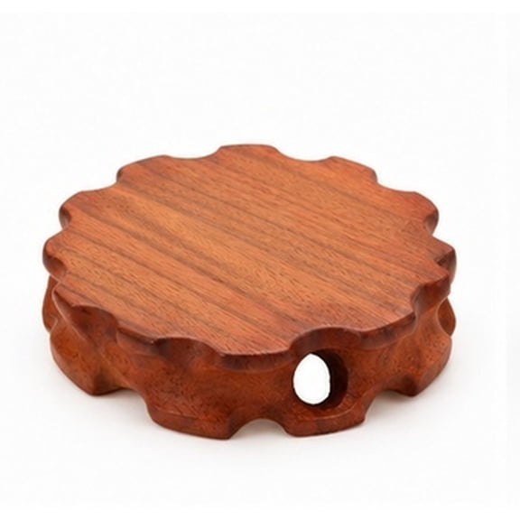 HEANUJJ Wolf Crystal Ball Base Crystal Ball Stand Wooden Brown 1Pack Home Decor Item