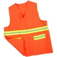 thumbnail image 1 of HEANUJJ High Visibility Orange Safety Vest with Reflective Strips and Multiple Tool Pockets for Work and Outdoor Use, 1 of 8