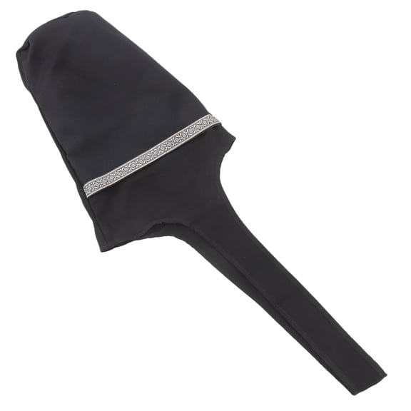 HEANUJJ Canvas Yoga Mat Organizer Bag Black with Large Opening Design