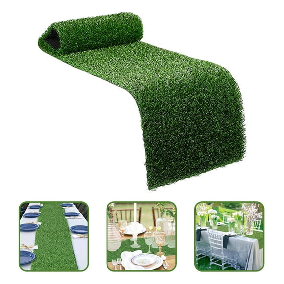HEANUJJ artificial grass table runner Table Runner Protection Outdoor Decoration 1Pack