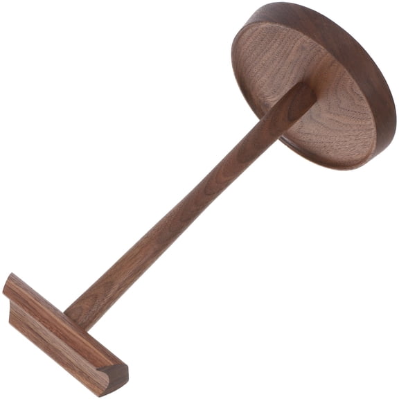 HEANUJJ Multi Functional Coffee Wood Headphone Stand Desktop Holder for Gaming and Office Storage
