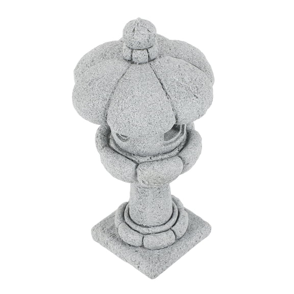 HEANUJJ Sandstone Figurine Lantern Statue Grey 1Pack