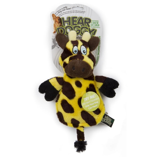 HEAR DOGGY!® Flattie Giraffe with Chew Guard Technology? and Silent ...