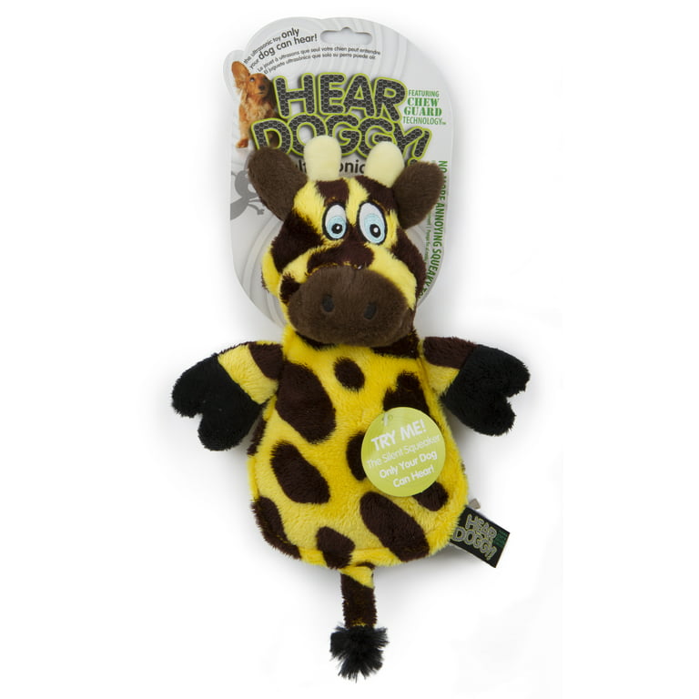 Hear Doggy Flattie Giraffe Ultrasonic Dog Toy