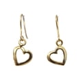 thumbnail image 1 of HEART 14K YELLOW GOLD EARRINGS, 1 of 4