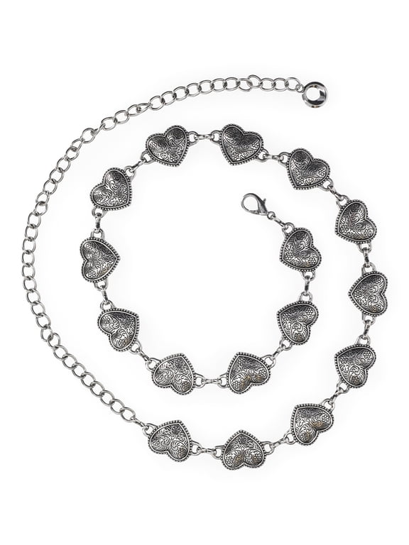 Women's Heart Chain Belt