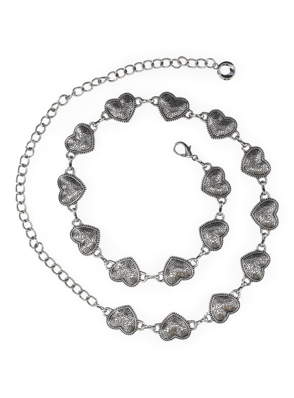 Women's Heart Chain Belt