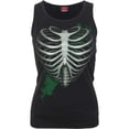 thumbnail image 1 of HEART RIBS - GLOW IN THE DARK - Razor Back Top Black, 1 of 3