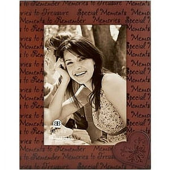 HEART Sentiments mahogany frame by Burnes - 5x7