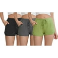 thumbnail image 1 of HEARTNICE 3-Pack Women's Pajama Shorts, Soft Lounge Sleepwear Pjs bottoms, 1 of 6