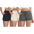 thumbnail image 1 of HEARTNICE 3-Pack Women's Pajama Shorts, Soft Lounge Sleepwear Pjs bottoms, 1 of 6