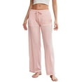 thumbnail image 1 of HEARTNICE Women Soft Pajama Pants, Comfy Wide Leg Lounge Yoga Pants Stretch Sleeping knit Pajama Bottoms (Dusty Pink, S), 1 of 5