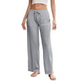 thumbnail image 1 of HEARTNICE Women Soft Pajama Pants, Comfy Wide Leg Lounge Yoga Pants Stretch Sleeping knit Pajama Bottoms (Light Grey, XL), 1 of 5