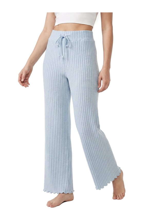 Women’s Pajama Pants Soft Fuzzy Wide Leg Iounge Pants For Women