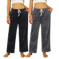 thumbnail image 1 of HEARTNICE Women's Pajamas Pants, with Pockets Pj Bottoms Lounge Soft Fluffy Sleepwear,, 1 of 5