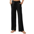 thumbnail image 1 of HEARTNICE Women's Pajamas Pants, with Pockets Pj Bottoms Lounge Stretch Yoga Sweatpants,(Black,2XL), 1 of 5
