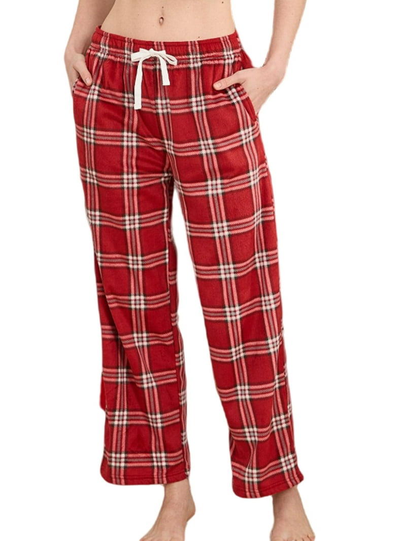 HEARTNICE Womens Flannel Pajama Pants, Soft Plaid Lounge PJ
