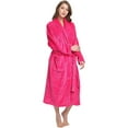 thumbnail image 1 of HEARTNICE Womens Fleece Robes, Plush Long Bathrobe Soft Warm Robes,(Rose,2XL-3XL), 1 of 5