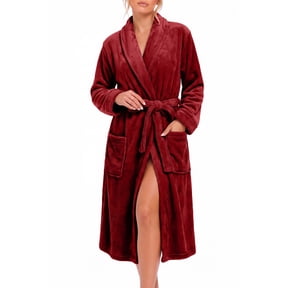 Wine Robe MOSHU Premium Robes for Women Super Soft Cozy Fleece Womens Robe Plush ...