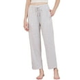 thumbnail image 1 of HEARTNICE Womens Pajama Pants, Comfy Lightweight PJ Bottoms with Pockets,(Light Grey Mel.L), 1 of 5