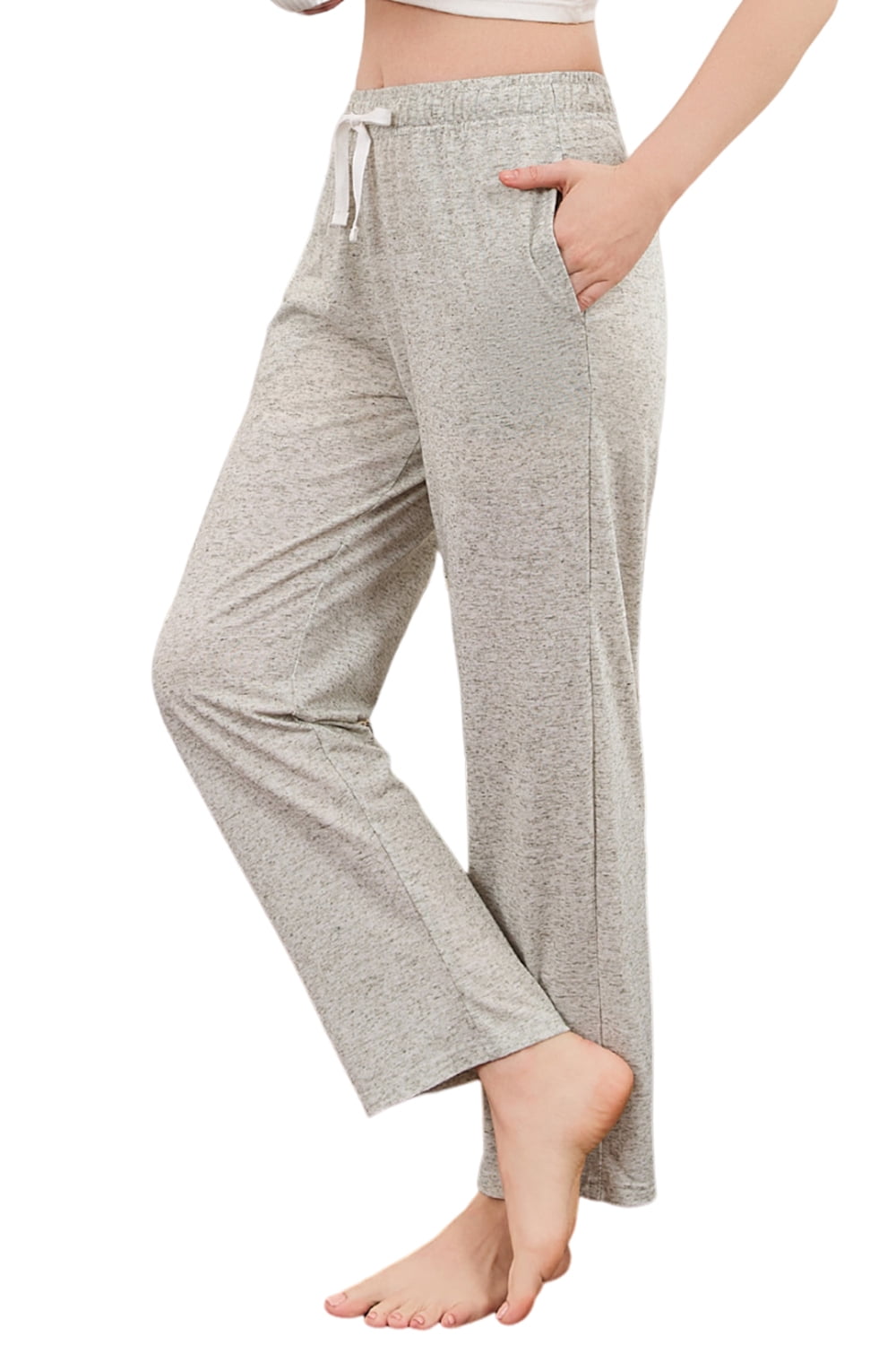 U2SKIIN Womens Cotton Pajama Pants, Soft Lounge Lightweight Sleep Pj Bottoms,(Dark  Grey Mel,XL) - Walmart.com