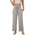 thumbnail image 1 of HEARTNICE Womens Pajama Pants, Soft Lounge Pants Lightweight High Waisted Drawstring Sleepwear,(Light Grey Mel,2XL), 1 of 5