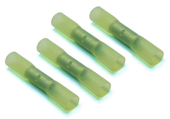 HEAT SHRINK BUTT CONNECTORS 10/12GA;50/BAG;YELLOW