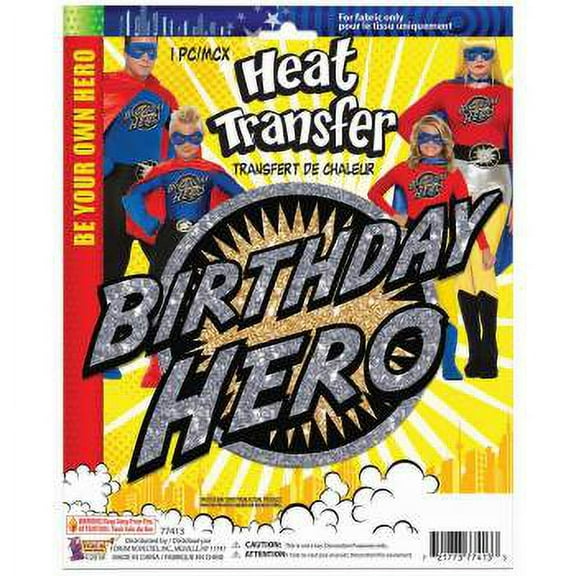 HEAT TRANSFERS - BIRTHDAY HERO 12 PACK