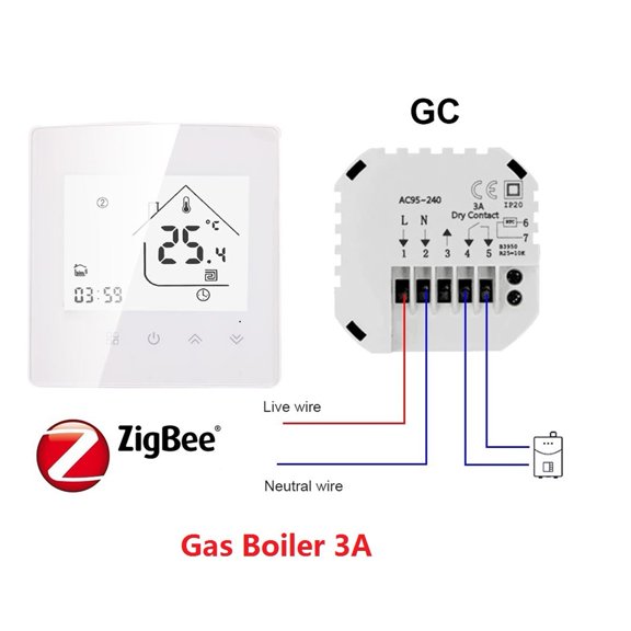 HEAT X5H Tuya WiFi / Smart Zigbee Thermostat Temperature Controller For Electric Floor/Water Heating/Water Gas Boiler ,Easy to Operate