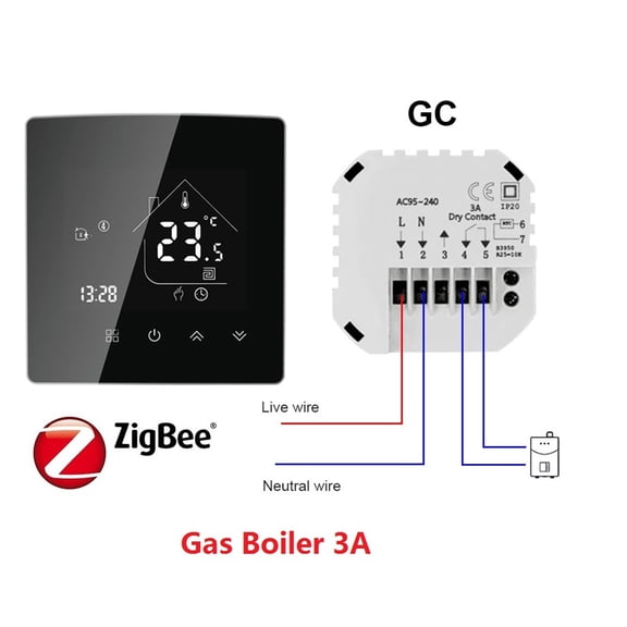 HEAT X5H Tuya WiFi / Smart Zigbee Thermostat Temperature Controller For Electric Floor/Water Heating/Water Gas Boiler ,Easy to Operate