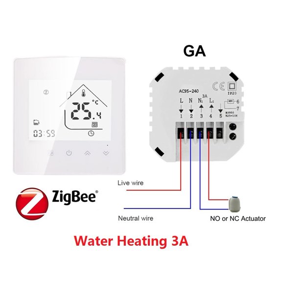 HEAT X5H Tuya WiFi / Smart Zigbee Thermostat Temperature Controller For Electric Floor/Water Heating/Water Gas Boiler