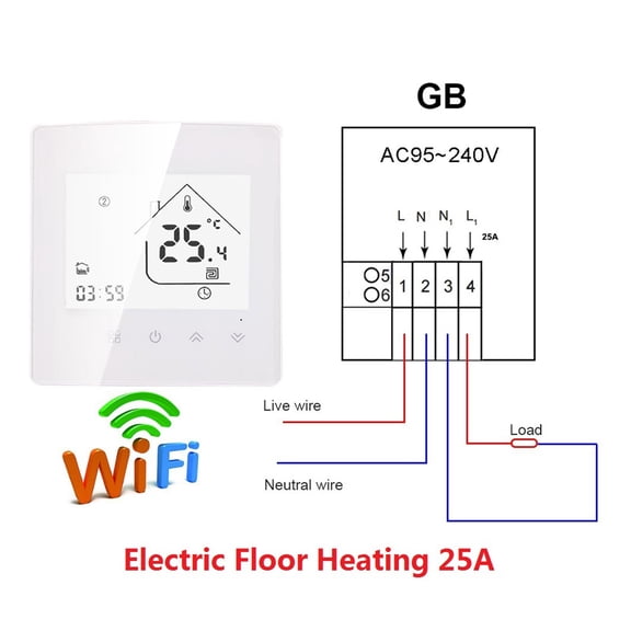 HEAT X5H Tuya WiFi / Smart Zigbee Thermostat Temperature Controller For Electric Floor/Water Heating/Water Gas Boiler