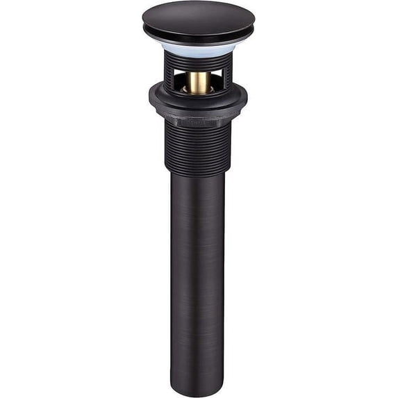 HEATGENE Bathroom Sink Drain Venetian Bronze, Pop Up Drain Stopper for Bathroom Sink, Bathroom Sink Drain Stopper Pop Up, Pop Up Drain with Overflow, Fits 1-1/2" Opening with a 1-1/4" Tailpiece