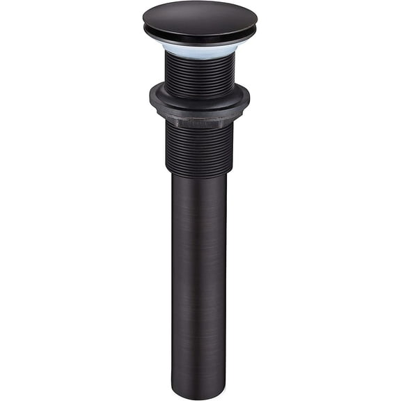 HEATGENE Bathroom Sink Drain Venetian Bronze, Pop Up Drain without Overflow, Pop Up Drain Stopper for Bathroom Sink, Bathroom Sink Drain Stopper Pop Up, Fits 1-1/2" Opening with a 1-1/4" Tailpiece