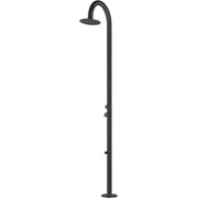 HEATGENE Outdoor Shower System, Showerhead, Foot Spout Rinse, Outdoor Shower Stand for Outside/Poolside/Patio Drench Shower - Matte Black
