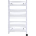 thumbnail image 1 of HEATGENE Smart Towel Warmer with Timer and Temperature Control, Large Smart Liquid Filled Towel Rails, Plug-in/Hardwired Towel Heater Compatible Gloss White, 1 of 9