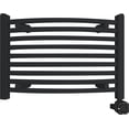 thumbnail image 1 of HEATGENE Smart Towel Warmer with Timer and Temperature Control, Smart Liquid Filled Towel Rails, Plug-in/Hardwired Wall-Mounted Towel Heater Rack Compatible Matte Black, 1 of 10