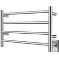 thumbnail image 1 of HEATGENE Towel Warmer 4 Bar Towel Dryer Wall-Mounted Plug-in Bath Towel Heater - Brushed, 1 of 7