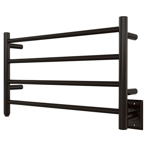 HEATGENE Towel Warmer 4 Bar Towel Dryer Wall-Mounted Plug-in Bath Towel Heater - Venetian Bronze