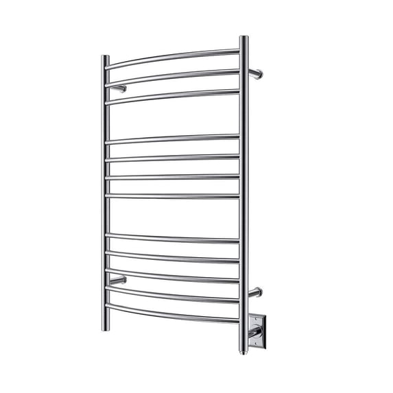 HEATGENE Towel Warmer Wall Mount Electric Plug-in/Hardwired Heated Towel Rack Brushed