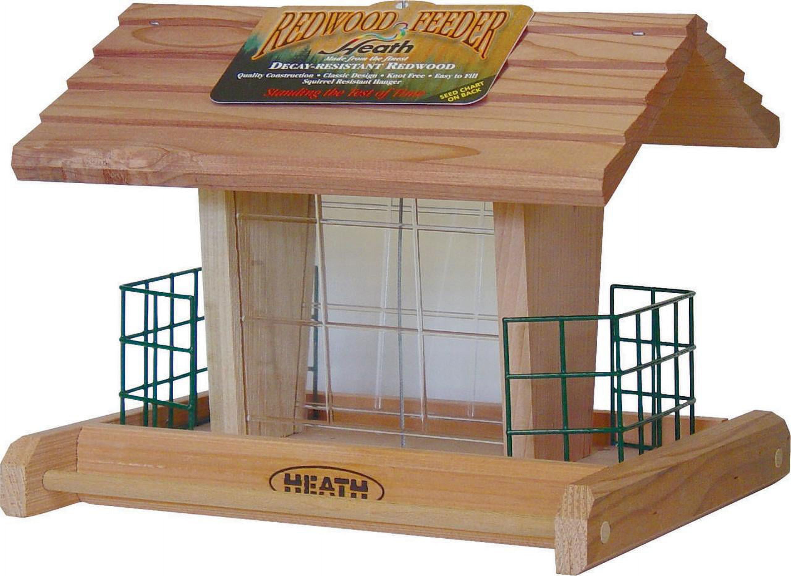 HEATH 655 Suet-n-Seed Bird Feeder Cedar Wood