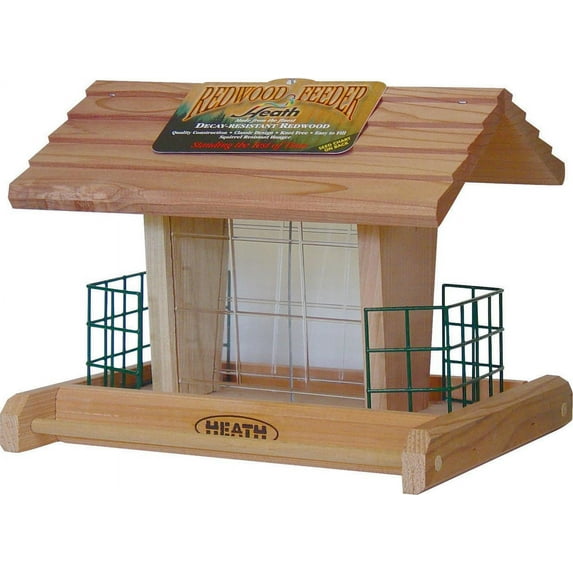 HEATH 655 Suet-n-Seed Bird Feeder Cedar Wood