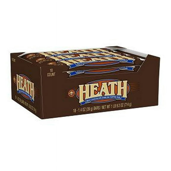 HEATH English Toffee Bars (1.4-Ounce Bars, Pack of 18)