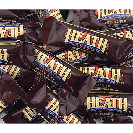 HEATH Milk Chocolate English Toffee Bars Snack Size, 2 pounds bag